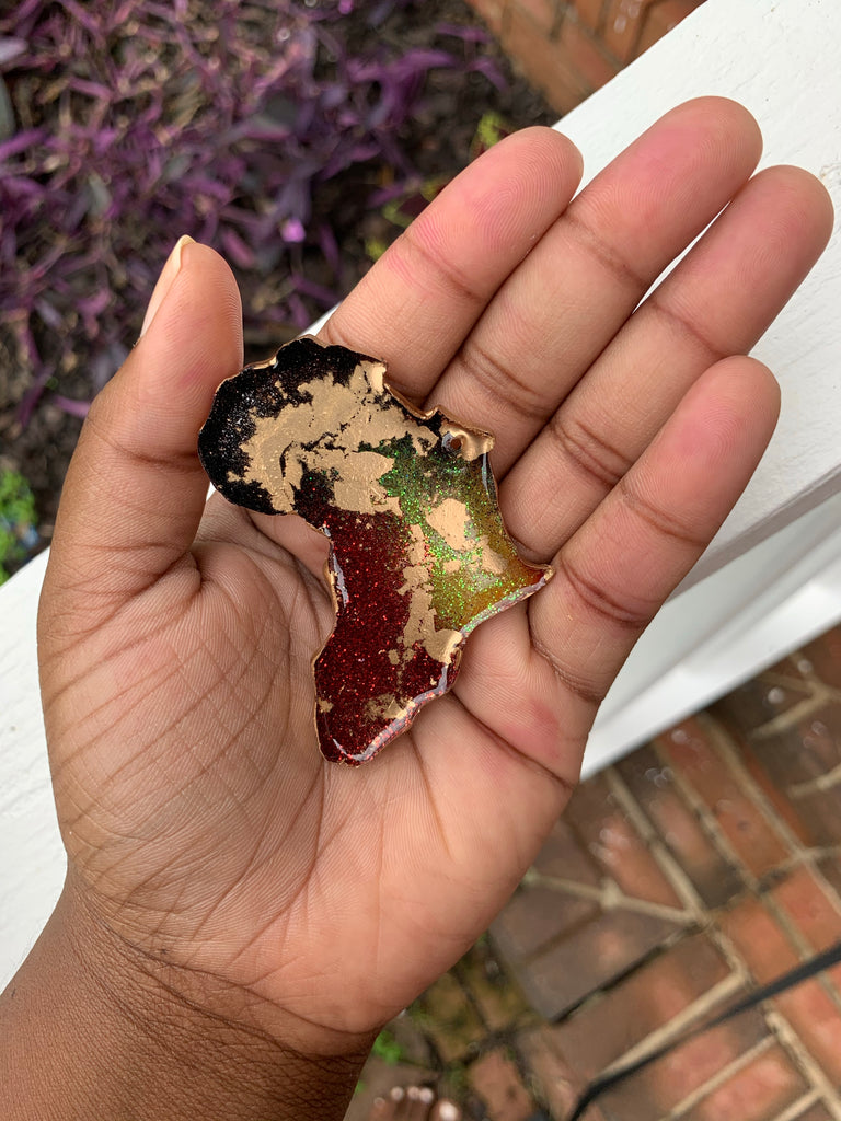 Africa shape keychain (or earrings)